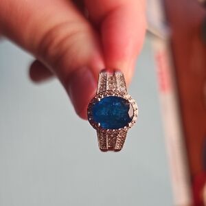 Apatite Sterling Ring Size 10
